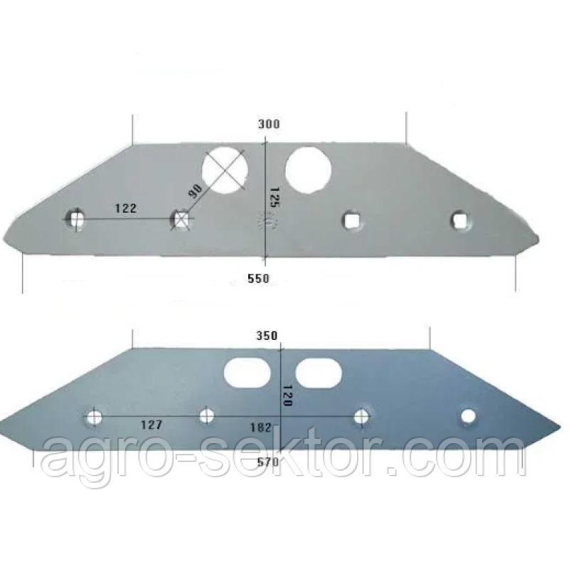 Польова дошка B2, TA8 на плуг Gregoire Besson 173388