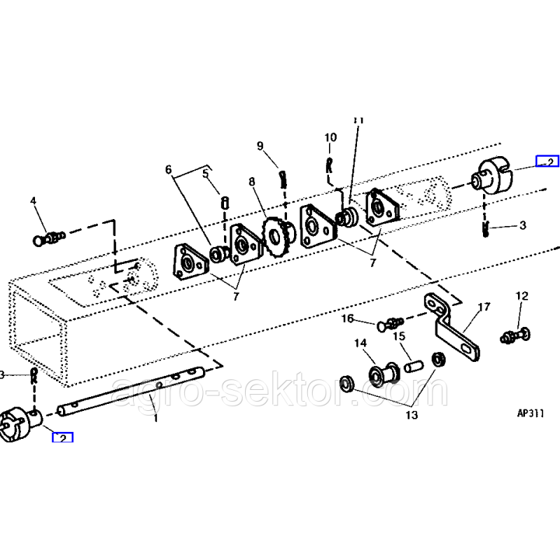 Муфта з“єднувальна  John Deere A26684