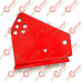 Пластина кріплення нижня стійки корпусу плуга Kverneland KK083661 KK083661R A133634894 Пластина кріплення нижня стійки корпусу плуга Kverneland KK083661 KK083661R A133634894