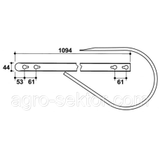 Направляюча граблини Welger 1257.52.15.02 JAG56-0034