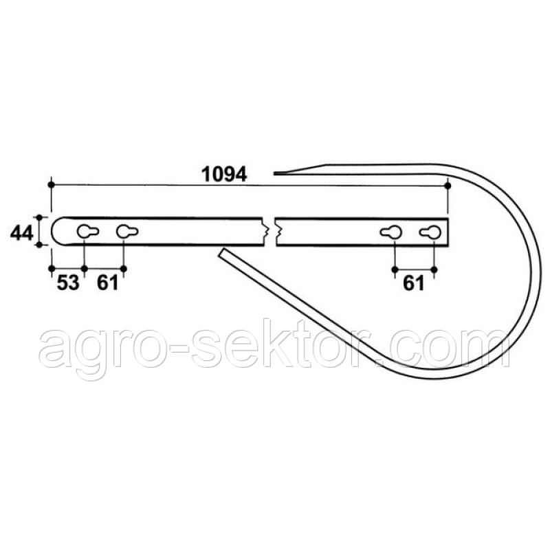 Направляюча граблини Welger 1257.52.15.02 JAG56-0034