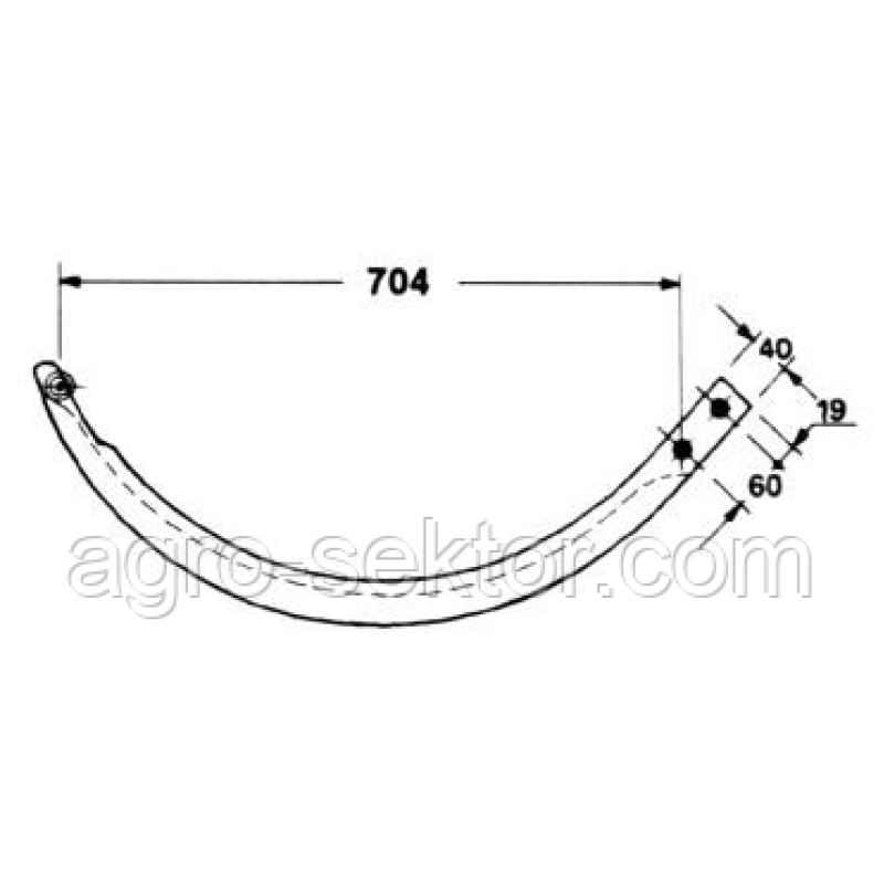Голка 674 мм WELGER AP71 59.028-G JAG51-0033 Голка 674 мм WELGER AP71 59.028-G JAG51-0033