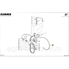Пас приводу тюкошвирялки на прес-підбирач Claas Markant 634019.0