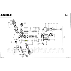 Гідроклапан тюкошвирялки на прес-підбирач Claas Markant 672234.1