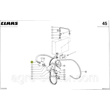 Шланг тюкошвирялки на прес-підбирач Claas Markant 672577