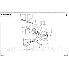 Пластина ковзання стальна на прес-підбирач Claas Markant 808183