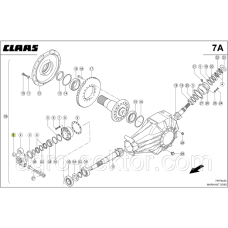 Втулка зрізного болта на прес-підбирач Claas Markant 810709.0