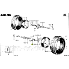 Ступиця колеса опорного на прес-підбирач Claas Markant 813192.02