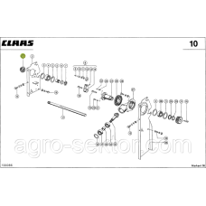 Шестерня приводу подающого механізму на прес-підбирач Claas Markant 813527.01