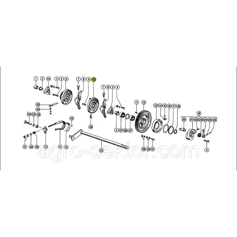 Тарілка приводу в“язальних апаратів з лапкою на прес-підбирач Claas Markant 55, 60, 65 813532