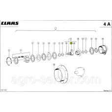 Зуб тріщотки муфти на прес-підбирач Claas Markant 814764.01