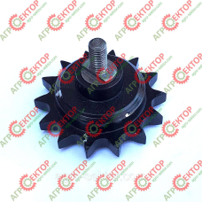 Натяжна зірочка 14 зубів з пальцем і втулкою на прес-підбирач Rivierre Casalis CMB819/9