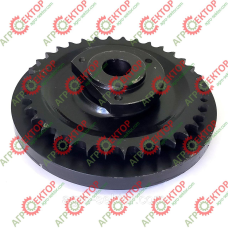 Тарілка включення в“язальних апаратів у зборі зі ступицею та втулками на підбирач Rivierre Casalis 83795+83798