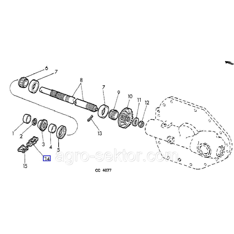Ланка з“єднання єднувальна ланцюга John Deere Ланка з“єднання єднувальна ланцюга John Deere