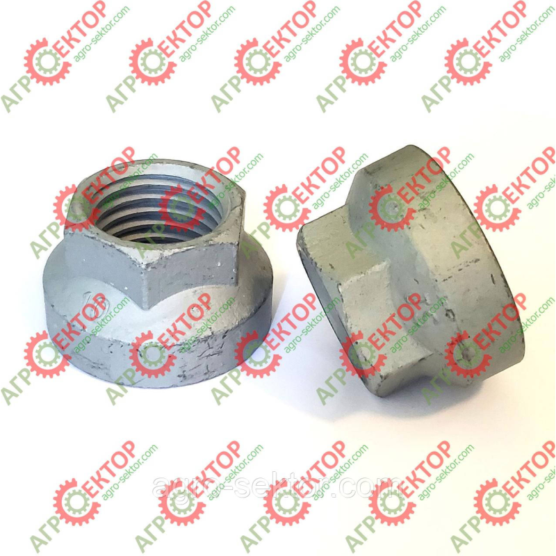 Гайка болта стійки (ліва різьба М30) плуга Kverneland KK016022 Гайка болта стійки (ліва різьба М30) плуга Kverneland KK016022