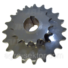 Зірочка подвійна під шпонку 15/20Z на прес-підбирач Claas Rollant 000822167