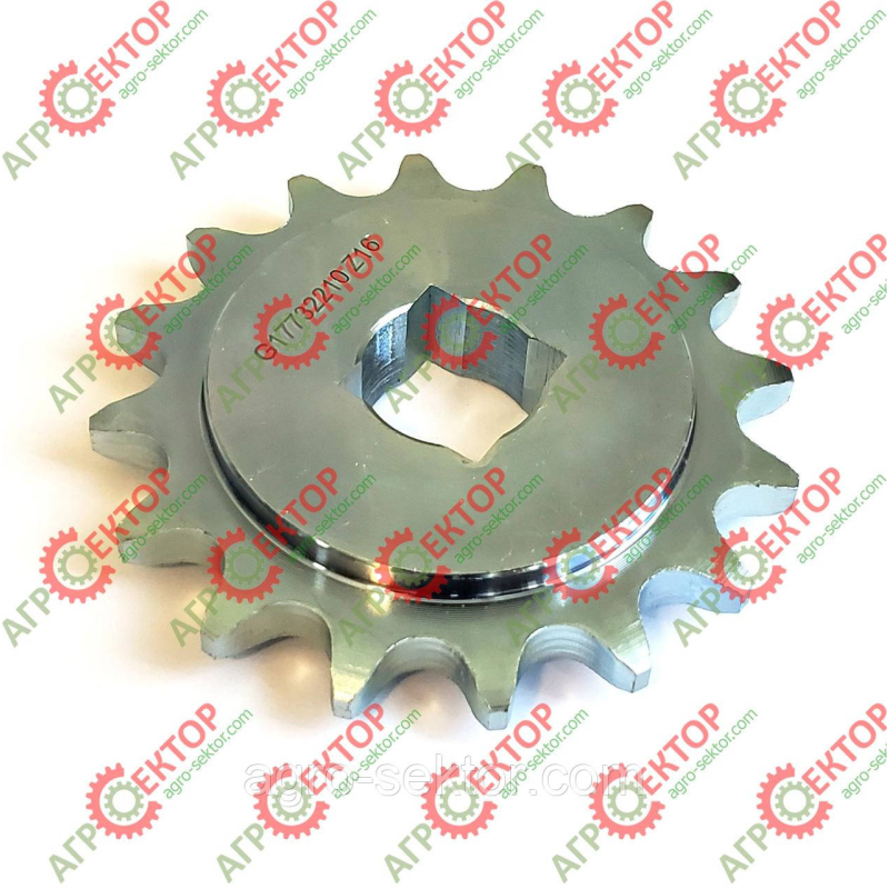 Зірочка під квадратний вал Z-16 до Gaspardo G17732210 G17732210R 17732210 Зірочка під квадратний вал Z-16 до Gaspardo G17732210 G17732210R 17732210