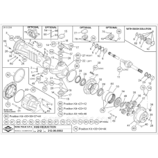 Редуктор бортовий в зборі на 4 сателіта на телескопічний навантажувач Manitou 729508