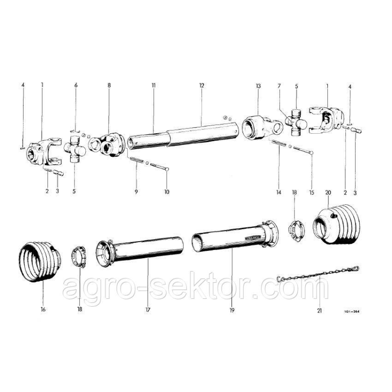 Карданий вал Welger