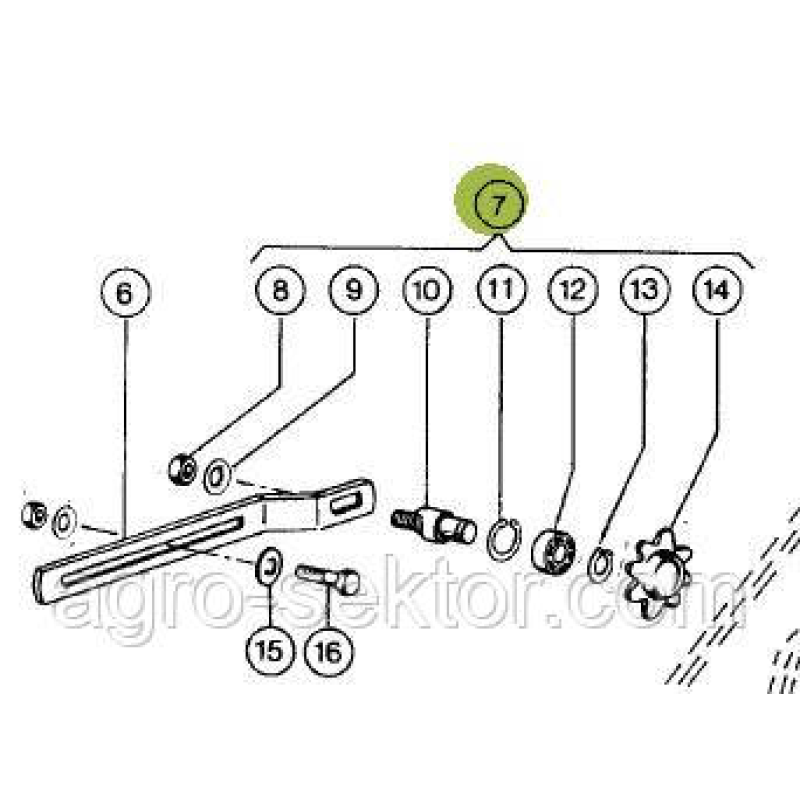 Натяжна Зірочка Claas Markant 807550
