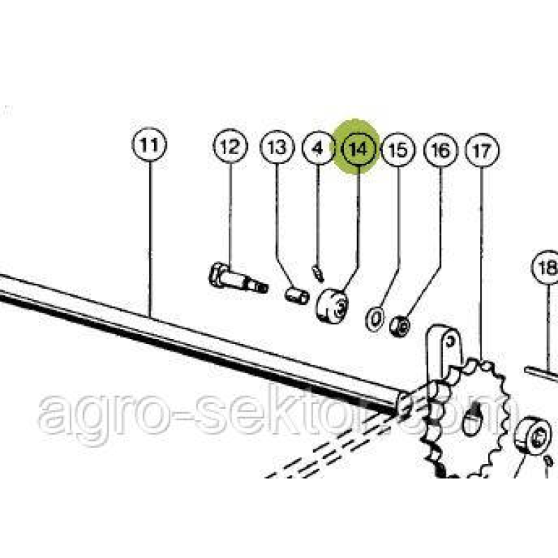 Ролик включення валу Markant 808170.01