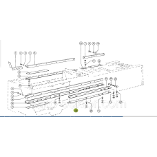Шина поршня направляюча 870 мм на прес-підбирач Claas Markant 40 41 811575 811575.0 8115750 0008115750
