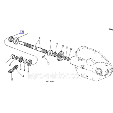 Підшипник редуктора John Deere 232 236