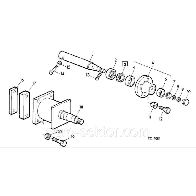 Підшипник ступиці колеса John Deere