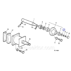 Підшипник конічний ступиці колеса John Deere