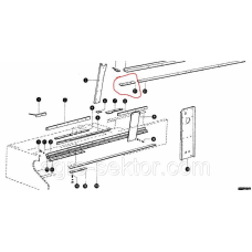 Шина поршня направляюча 165 мм на прес-підбирач Claas Markant 50  804591.0