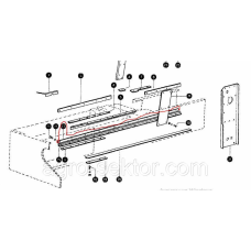 Шина поршня направляюча 1460 мм на прес-підбирач Claas Markant 50  807904.0