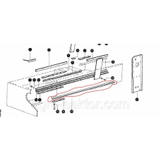 Шина поршня направляюча 1245 мм на прес-підбирач Claas Markant 50  811575.0