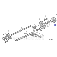 Шків приводу підбирача John Deere 332, 336, 346, 348
