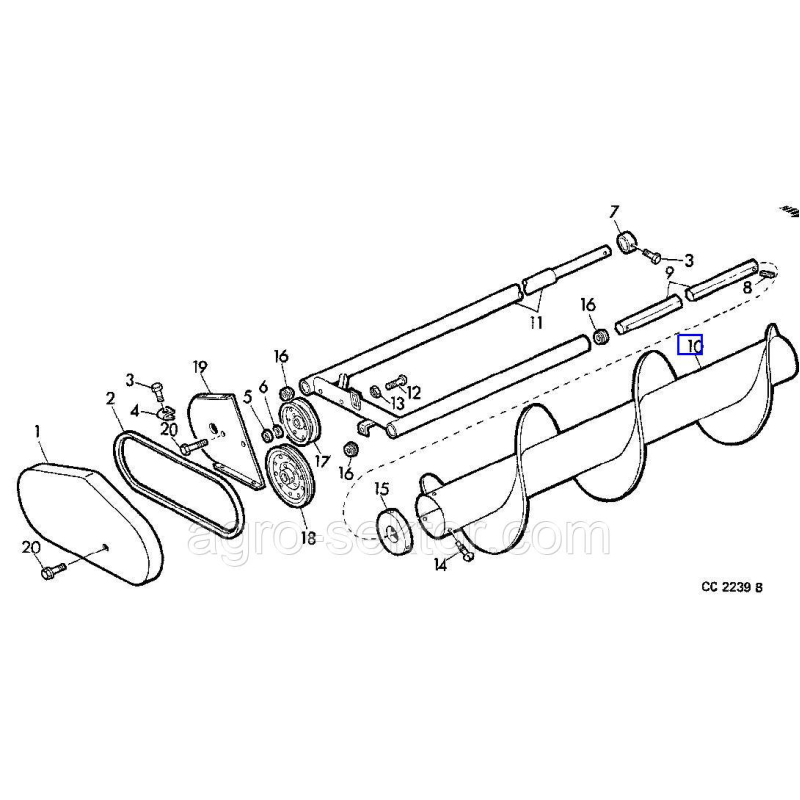 Шнек John Deere 332 336
