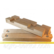 Комплект дерев“яних напрямних без накладок на поршень прес-підбирача Welger АР 41 58.218 JAG53-0004