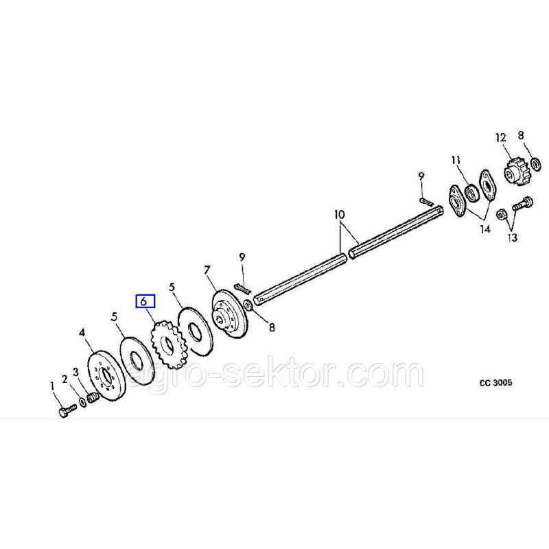 Зірочка E57300 John Deere Зірочка E57300 John Deere