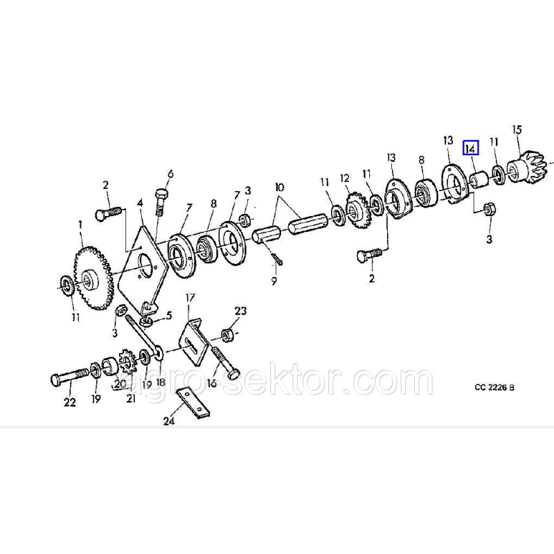 Втулка шестерни John Deere Втулка шестерни John Deere