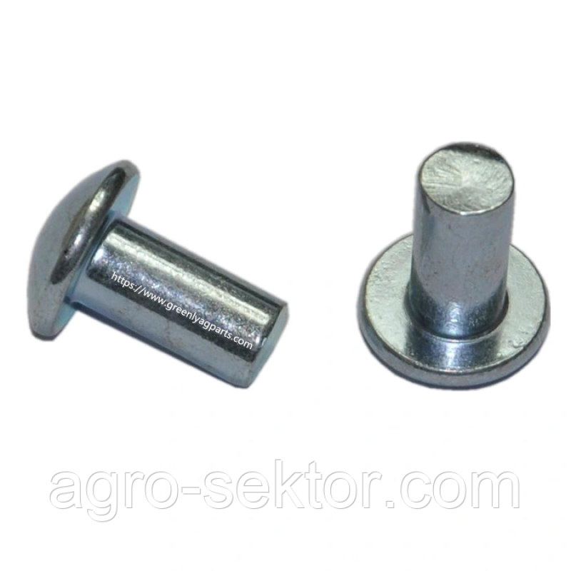 Заклепка 6,35X13 мм диска сошника 107-135S під маточину 890-466C до сівалки Kinze John Deere Great Plains 800-213C 16H644 GD10427