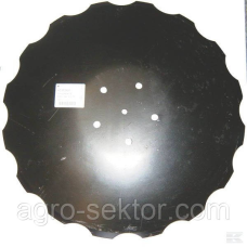 Диск зубчатий ромашка 470х6 мм 5 отворів сівалки Kverneland AC353951